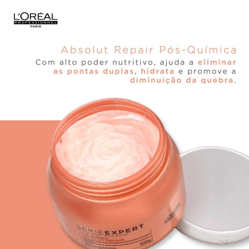 L'Oréal Professionnel Absolut Repair Pós-Química Multi-Reconstrutor - Máscara Capilar 500g