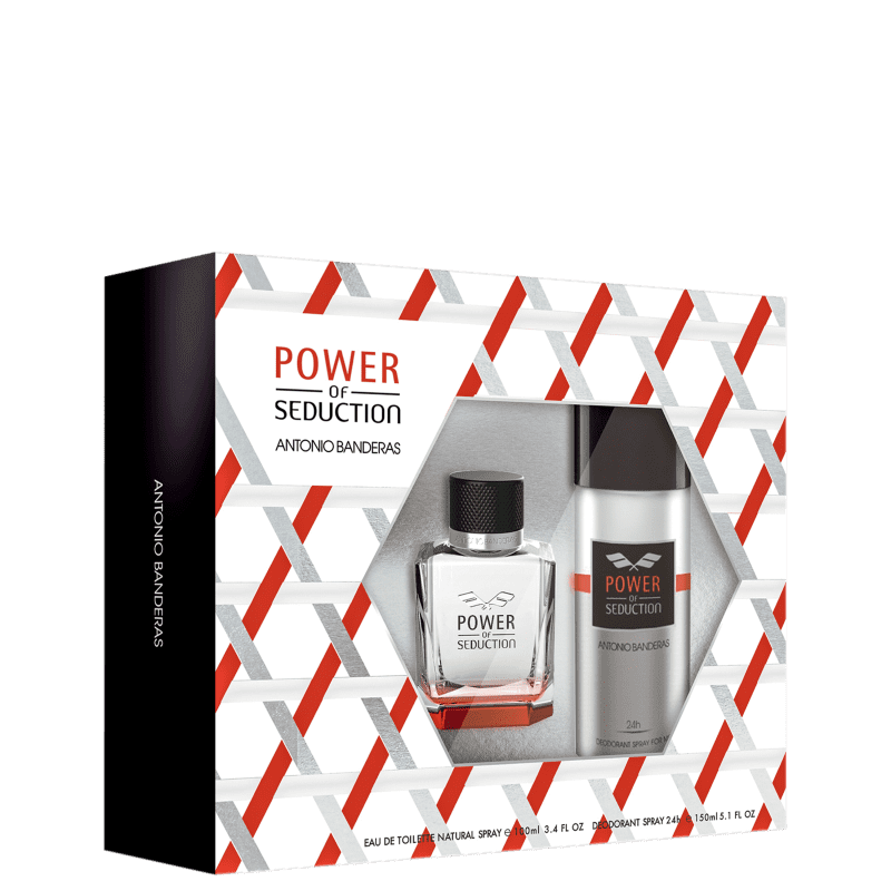 Conjunto Power of Seduction Antonio Banderas Masculino - Eau de Toilette 100ml + Desodorante 150ml
