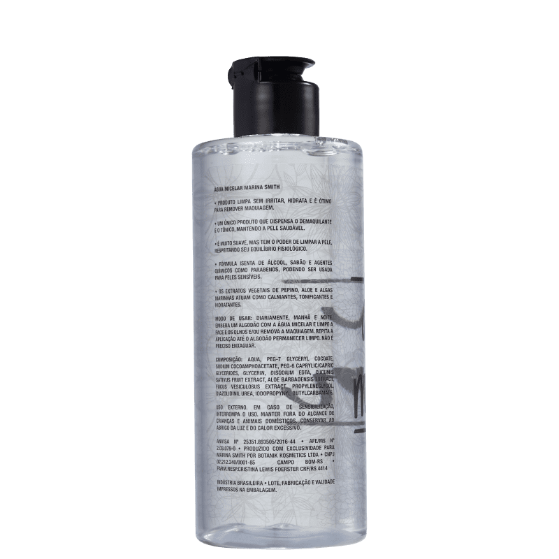 Marina Smith Demaquilante - Água Micelar 250ml