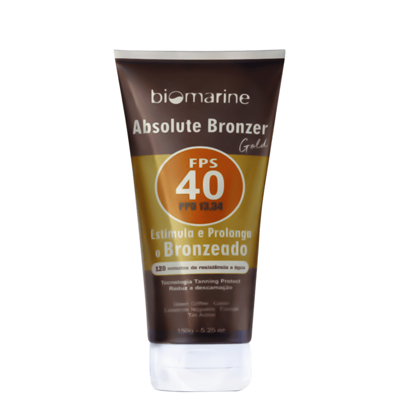 Biomarine Sun Marine FPS 40 Absolute Bronze - Protetor e Brozeador 150g