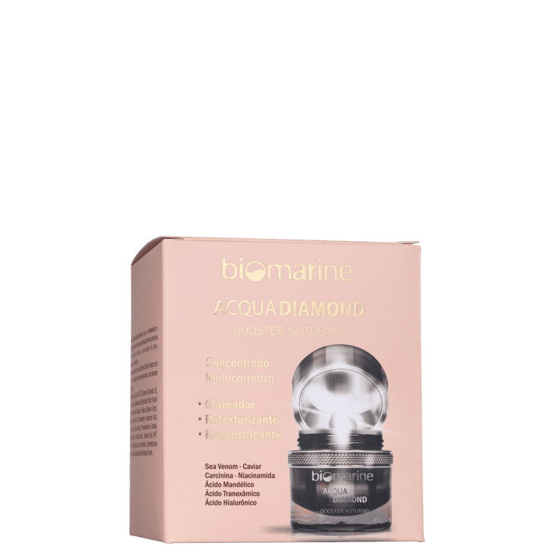 Biomarine Acqua Diamond Booster Noturno - Creme Anti-Idade 45g