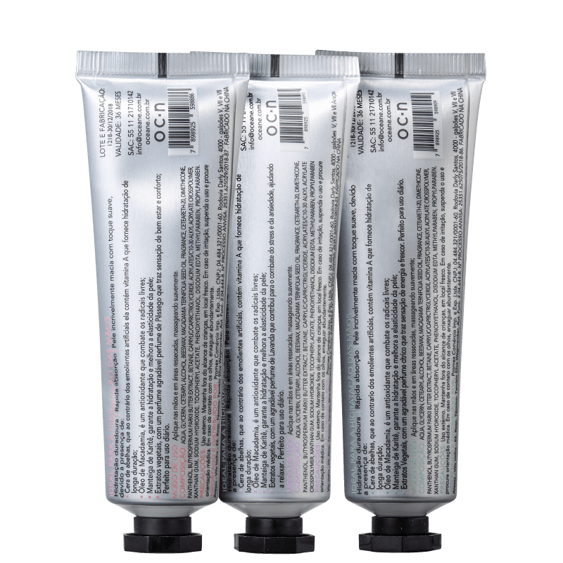 Kit Océane Bath & Body Hand Cream (3 Produtos)