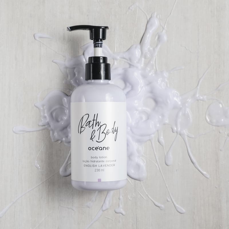 Kit Bath & Body English Lavender Completo + Esponja de Banho