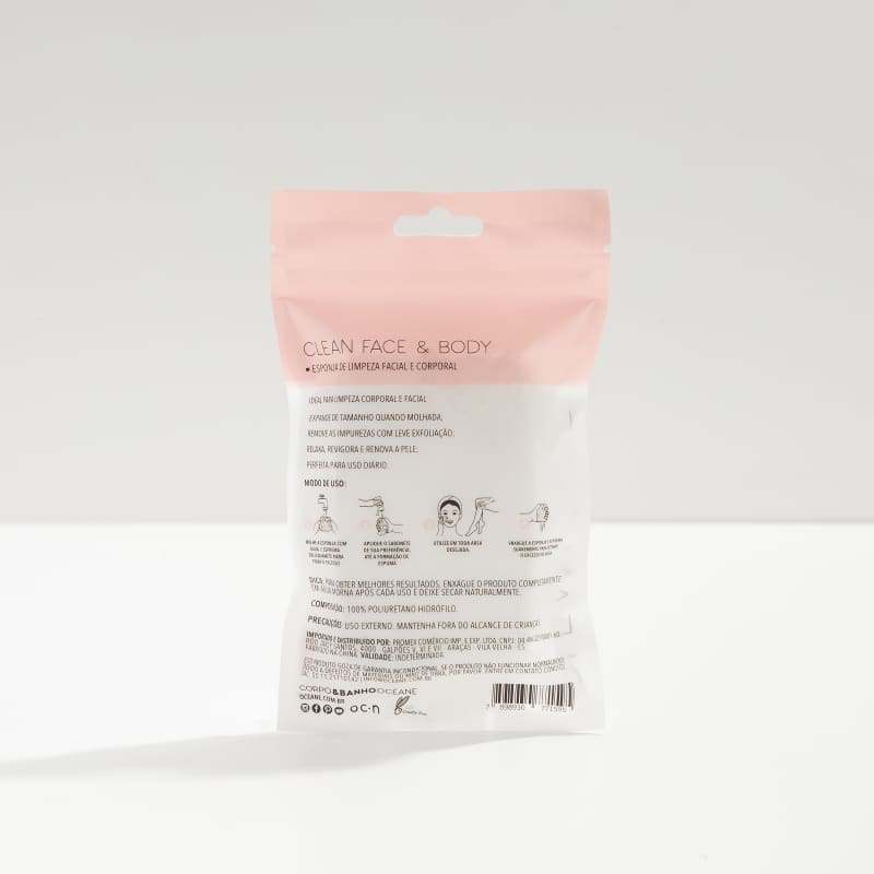 Clean Face & Body - Esponja de Limpeza da Pele