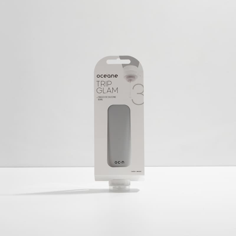 Trip Glam 3 80ml - Frasco de Silicone Cinza