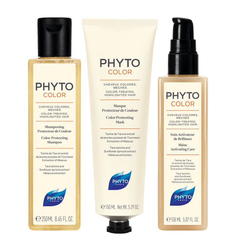 Rotina Para Cabelos Coloridos PHYTOCOLOR (3 produtos)