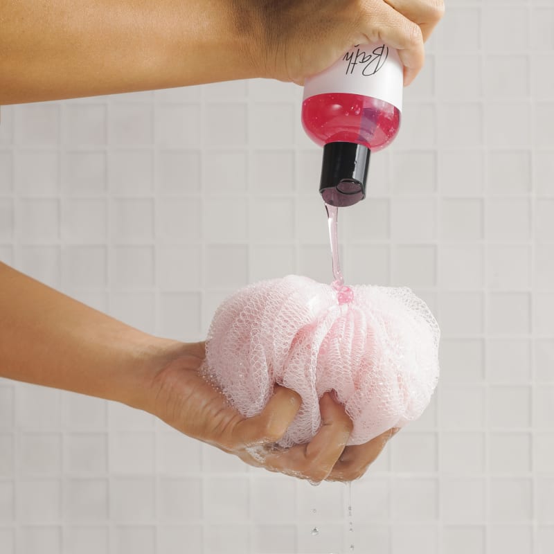 Bath Silicone Sponge + Shower Gel + Dry My Hair