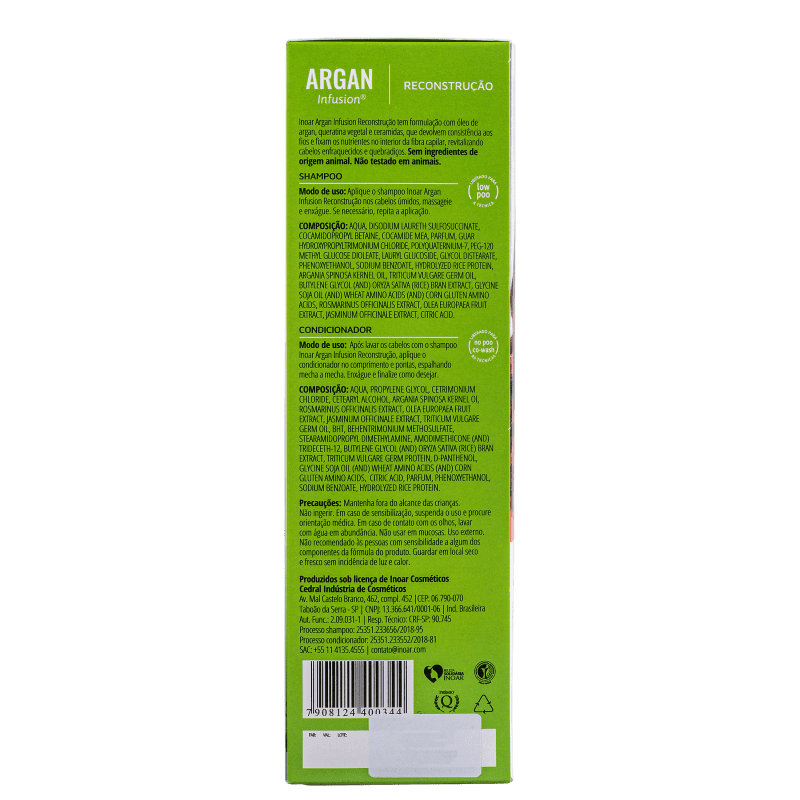 Kit Inoar Argan Infusion Reconstrução (2 Produtos)