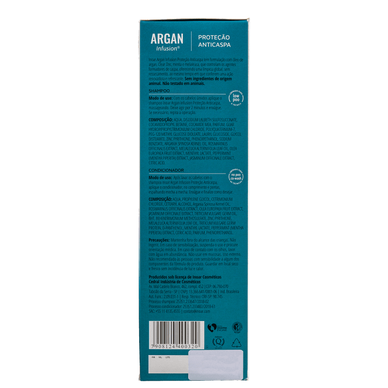 Kit Inoar Argan Infusion Proteção Anticaspa (2 Produtos)