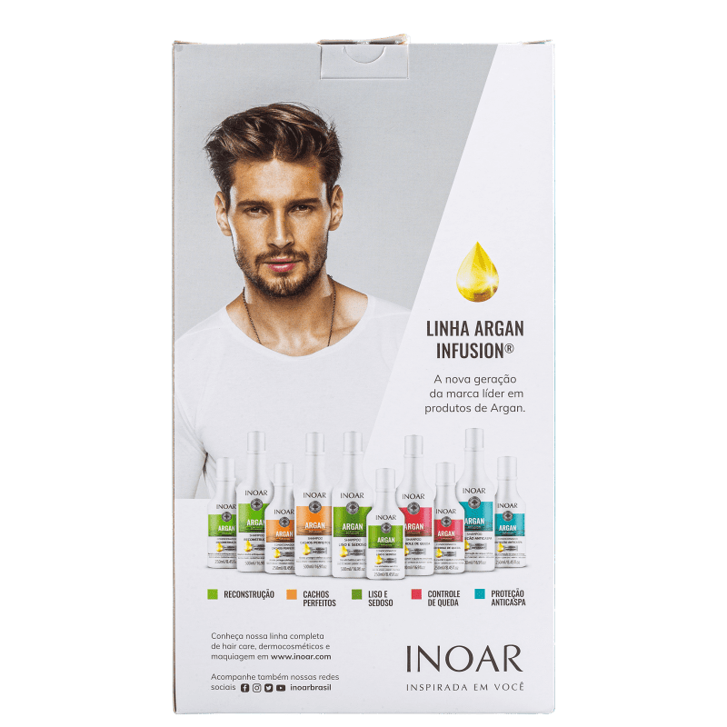 Kit Inoar Argan Infusion Proteção Anticaspa (2 Produtos)