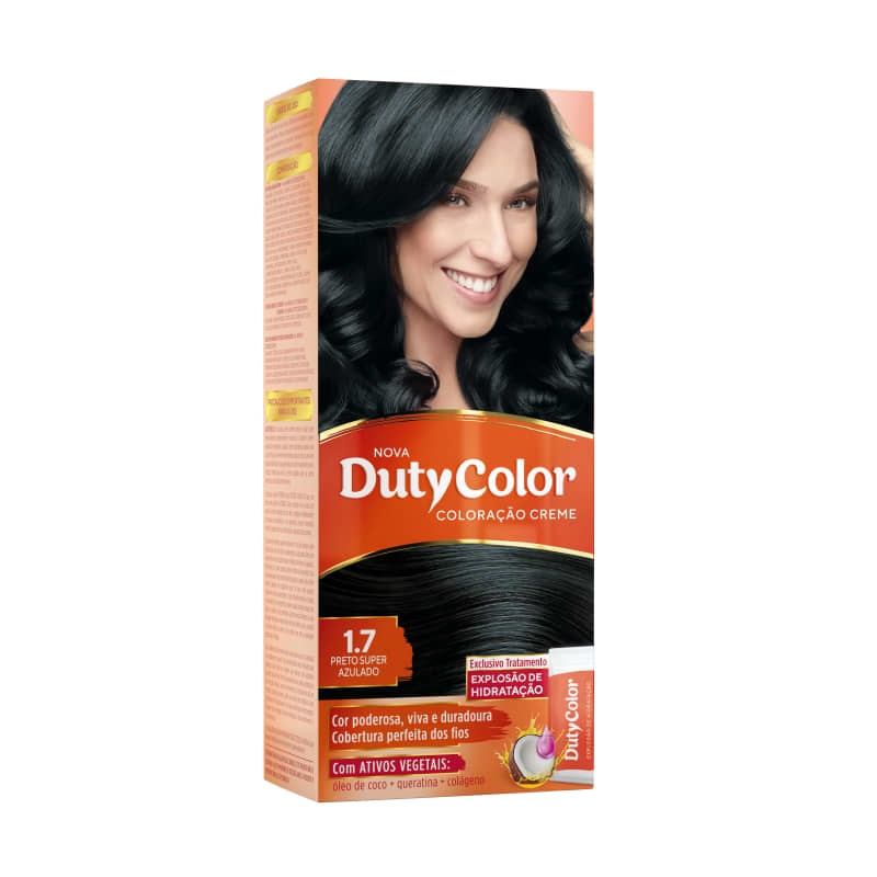 DutyColor 1.7 Preto Super Azul - Coloração Permanente