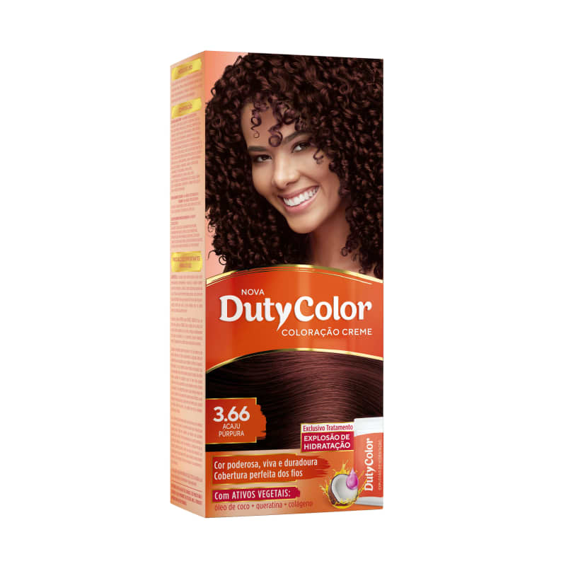 DutyColor 3.66 Acaju Púrpura - Coloração Permanente