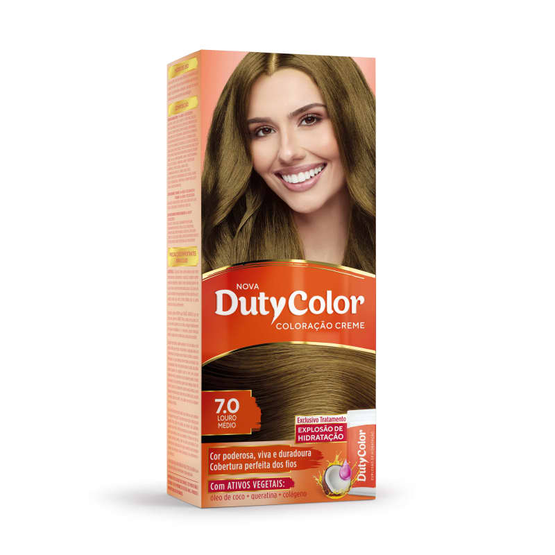 DutyColor 7.0 Louro Médio - Coloração Permanente