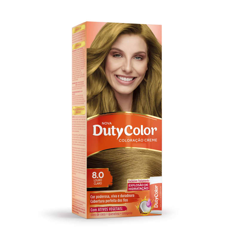 DutyColor 8.0 Louro Claro - Coloração Permanente