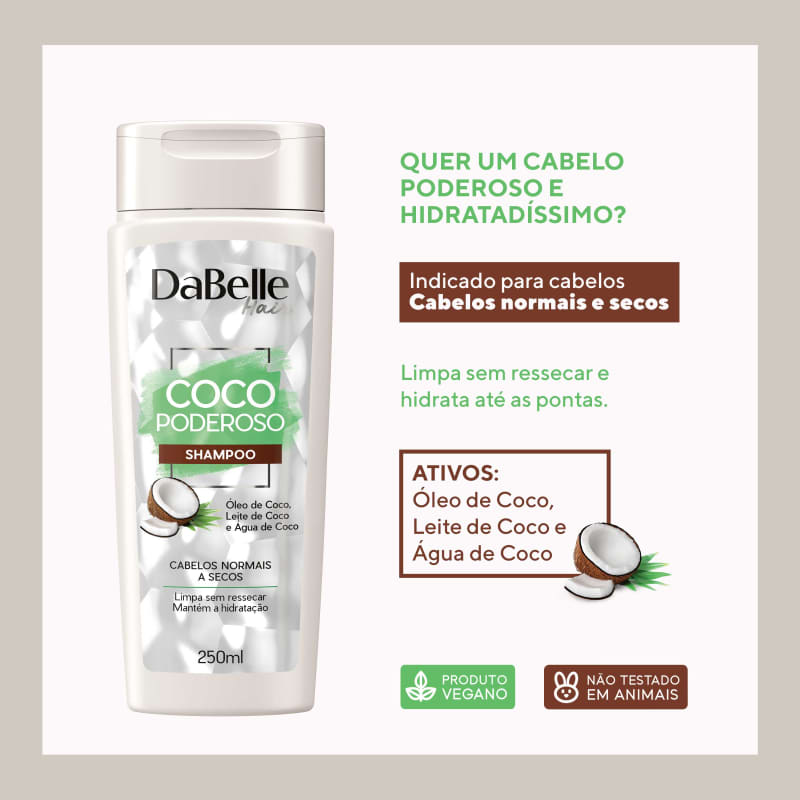 DaBelle Hair Coco Poderoso - Shampoo 250ml