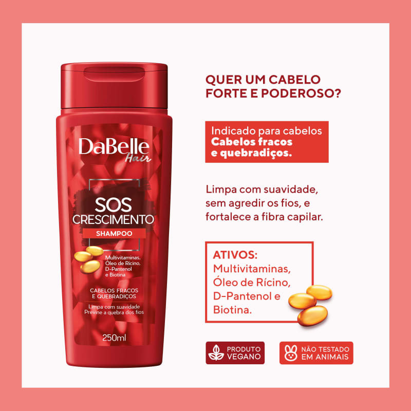 DaBelle Hair SOS Crescimento - Shampoo 250ml