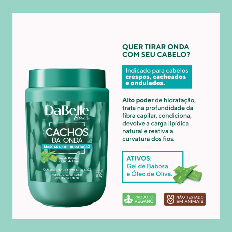 DaBelle Hair Cachos da Onda - Máscara Capilar 800g