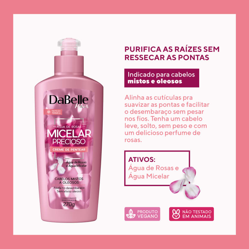 Micelar Precioso - Creme Para Pentear 270G