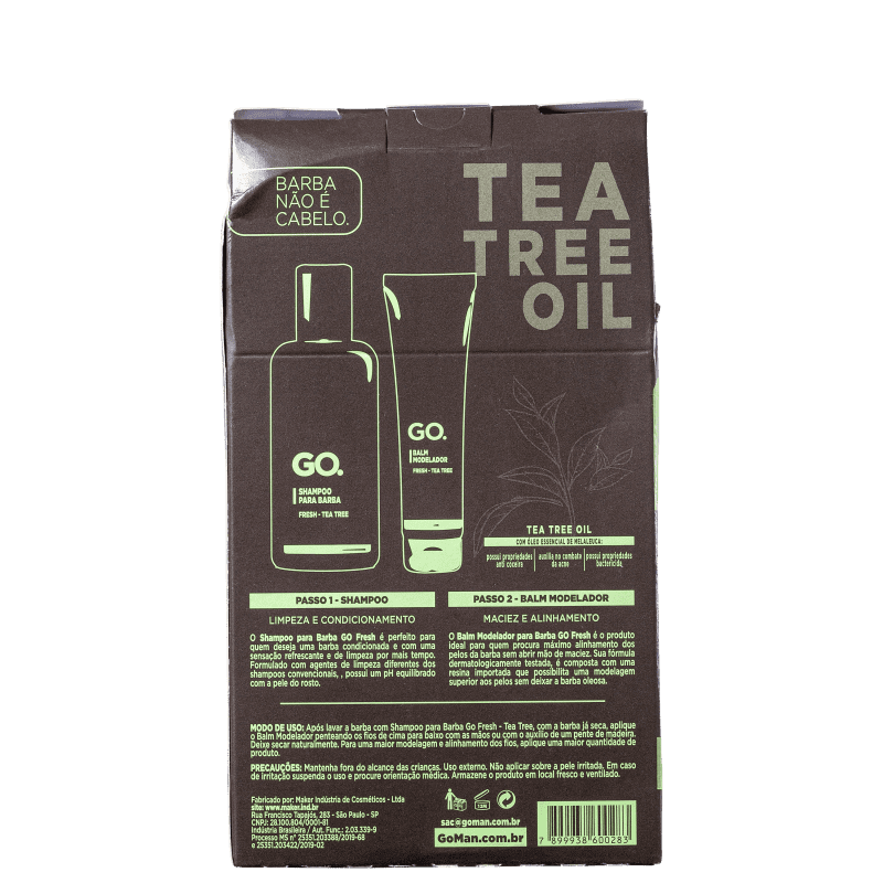 Kit Go Fresh SOS Barbudos Tea Tree (2 produtos)
