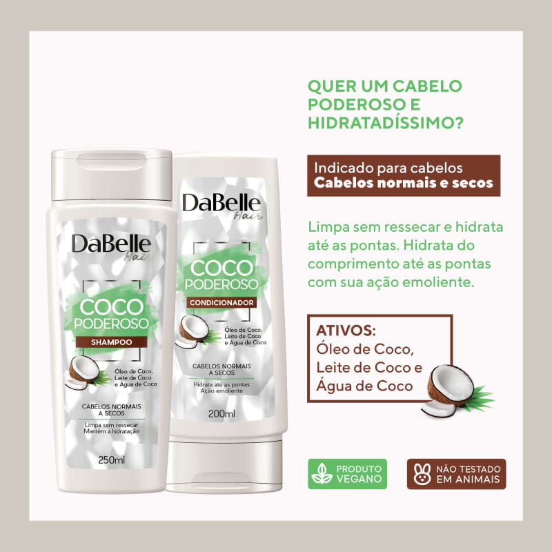 Kit DaBelle Hair Coco Poderoso Duo (2 Produtos)