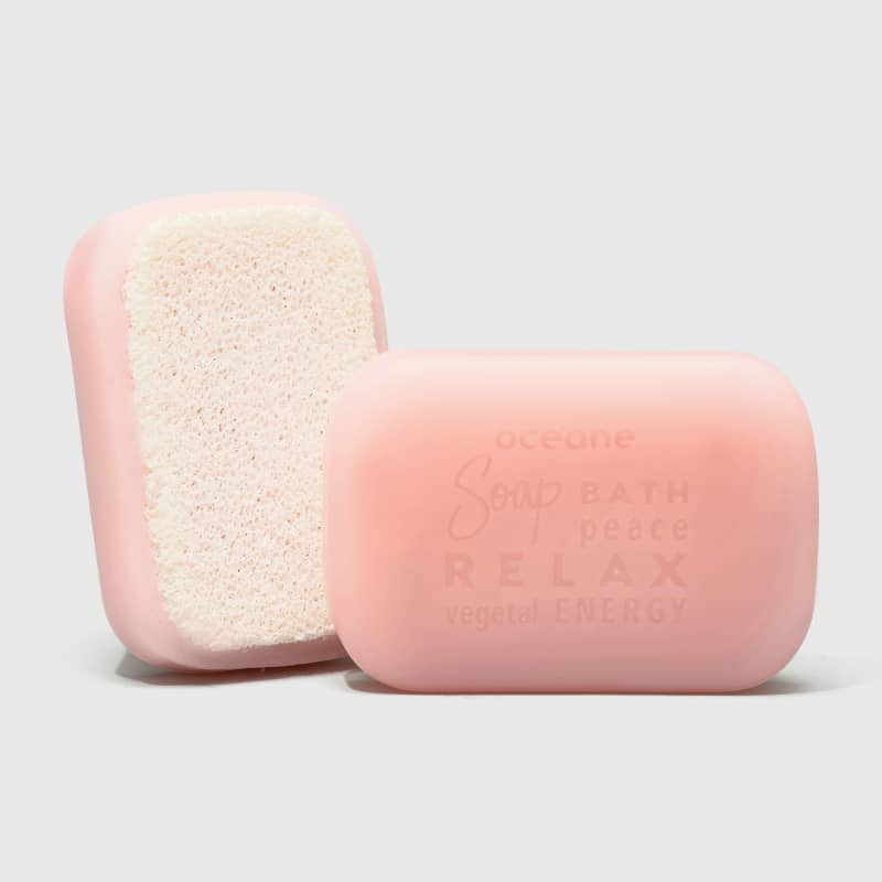 Rose Soap Sponge - Sabonete Vegetal de Rosas com Esponja 120g
