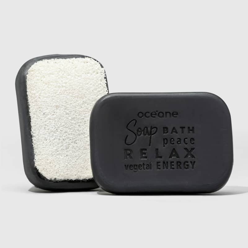 Charcoal Soap Sponge - Sabonete Vegetal de Carvão com Esponja 120g