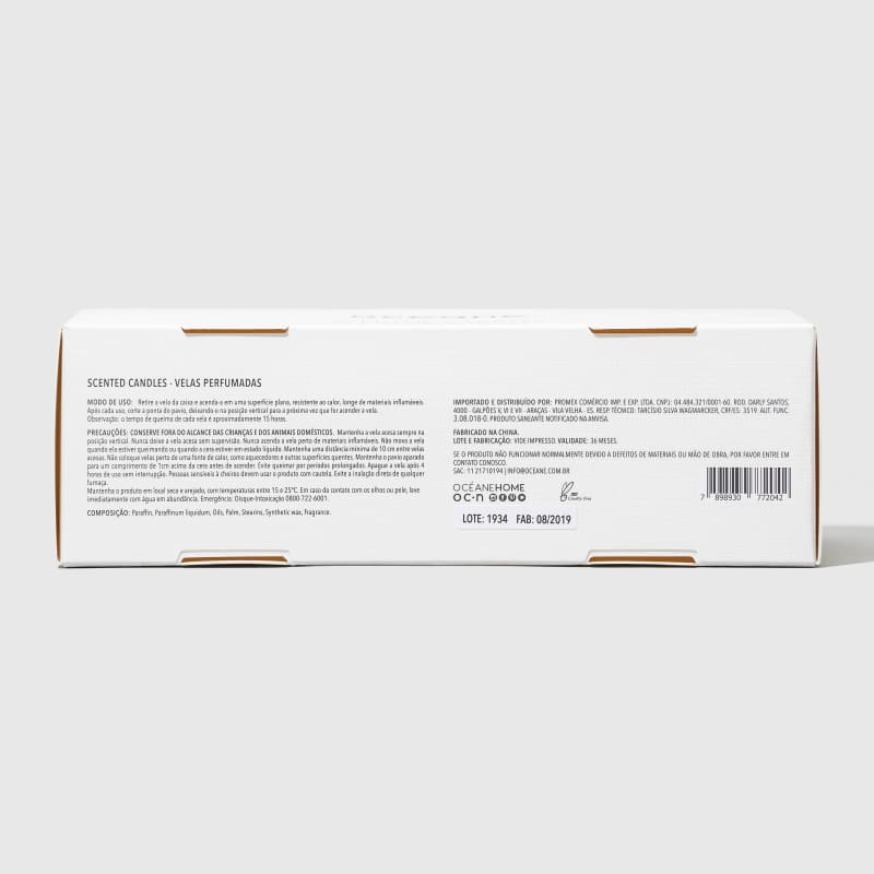 Scented Candles - Kit de Velas 3UN 50g cada