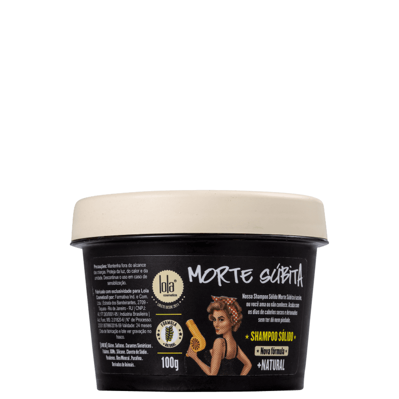 Shampoo Sólido Lola Cosmetics Morte Súbita 100g