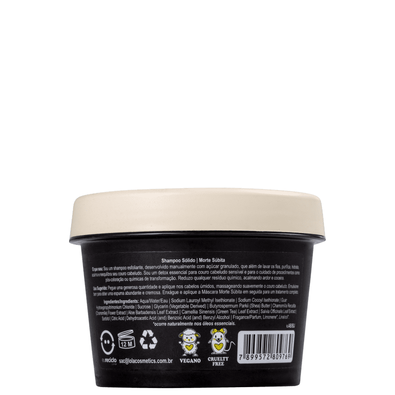 Shampoo Sólido Lola Cosmetics Morte Súbita 100g