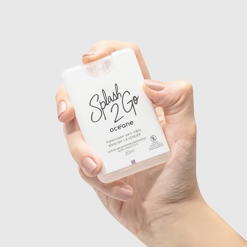 Splash 2GO English Lavender 20ml - Higienizador para Mãos