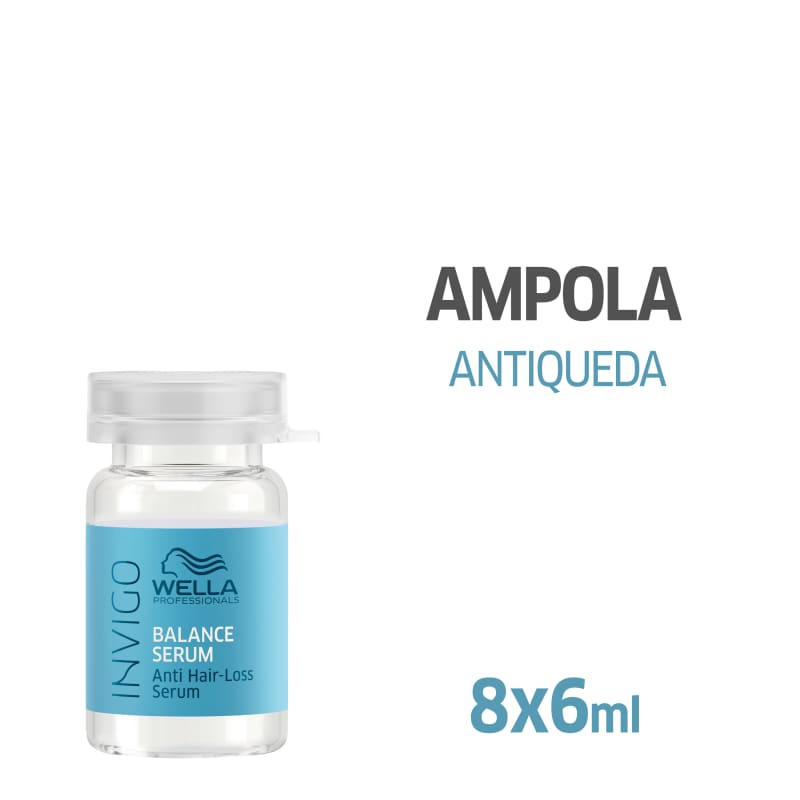 Wella Professionals Invigo Balance - Ampola Antiqueda - Kit com 8un - 6ml cada