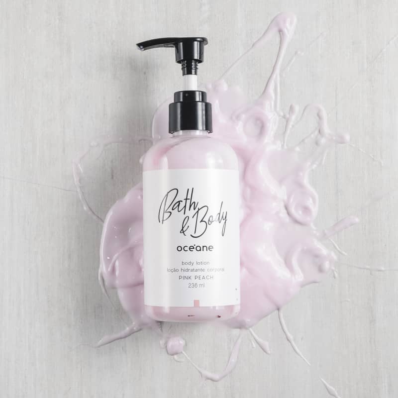 Kit Soap Sponge + 2 Step Mask Carvão + Body Lotion Pink Peach