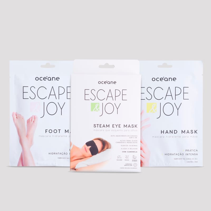 Kit Steam Eye Mask + Foot Mask + Hand Mask