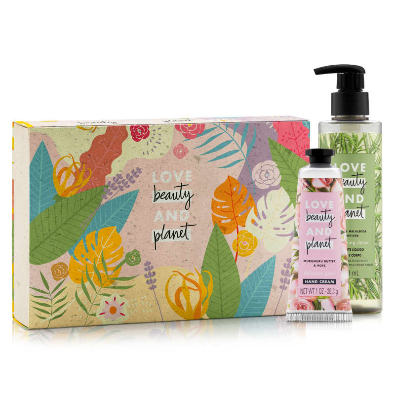 Kit Love Beauty and Planet Sabonete líquido Energizing Detox (3 produtos)