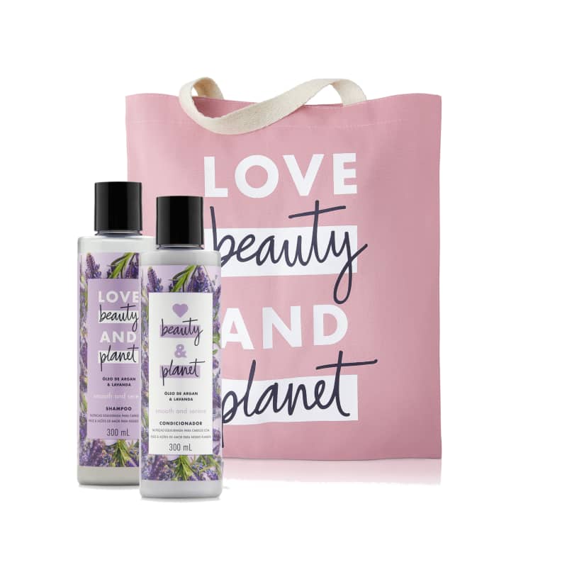 Kit Love Beauty and Planet Smooth & Serene 300ml em Ecobag (3 produtos)