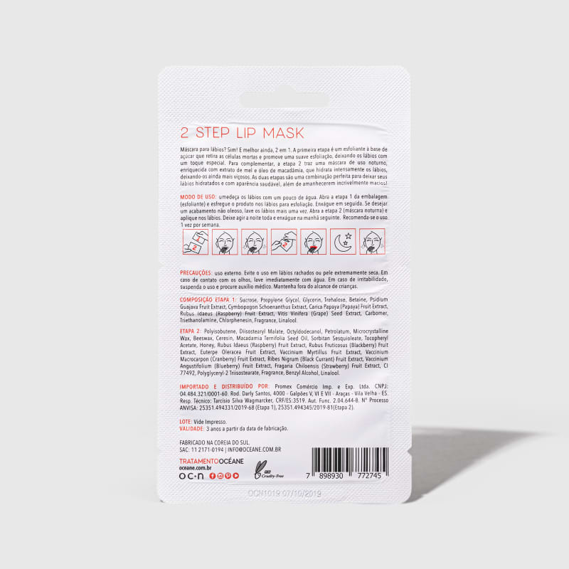 2 Step Lip Mask - Máscara Labial 2 Etapas