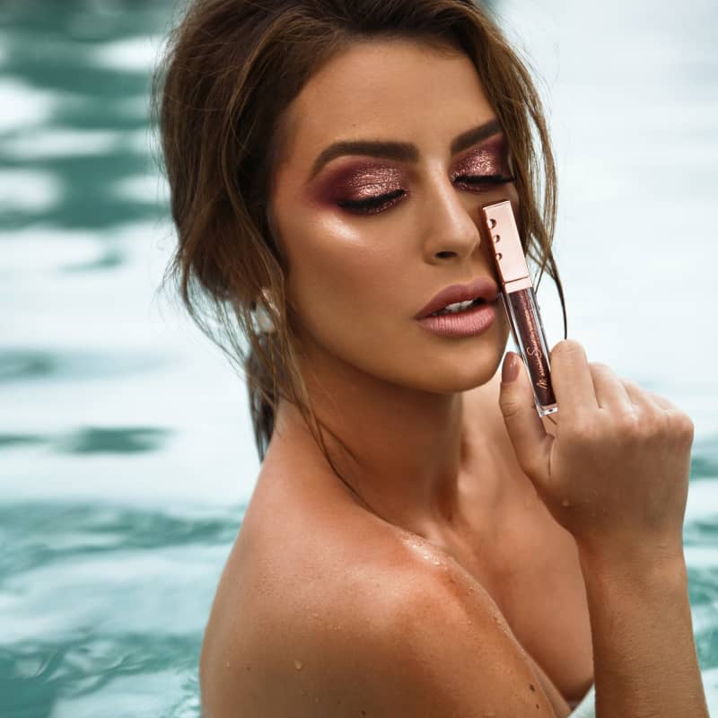 Sombra Líquida Mariana Saad - Liquid Eyeshadow Shine e Glow Ruby 4,2g