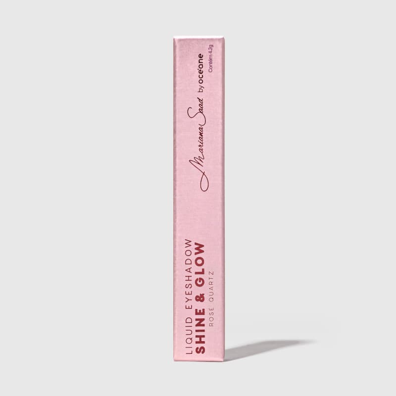 Sombra Líquida Mariana Saad - Liquid Eyeshadow Shine e Glow Rose Quartz 4,2g
