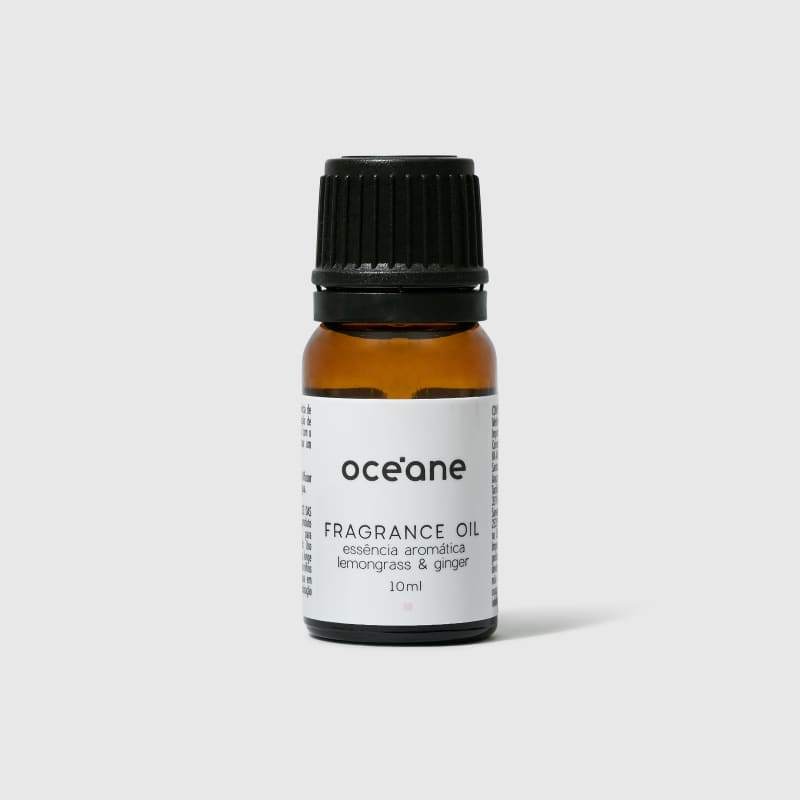 Fragrance Oil Lemongrass & Ginger 10ml - Essência Aromática Capim Limão e Gengibre