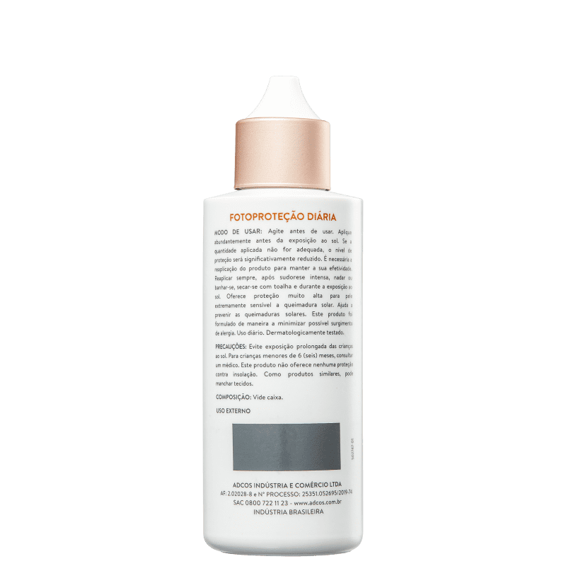 ADCOS Fotoproteção Diária Fluid Nude FPS 70 - Protetor Solar 50ml