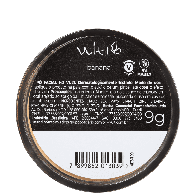 Pó Vult HD Facial Banana 9g