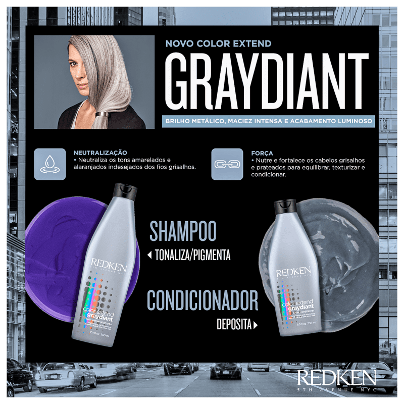 Redken Color Extend Graydiant - Condicionador 1000ml