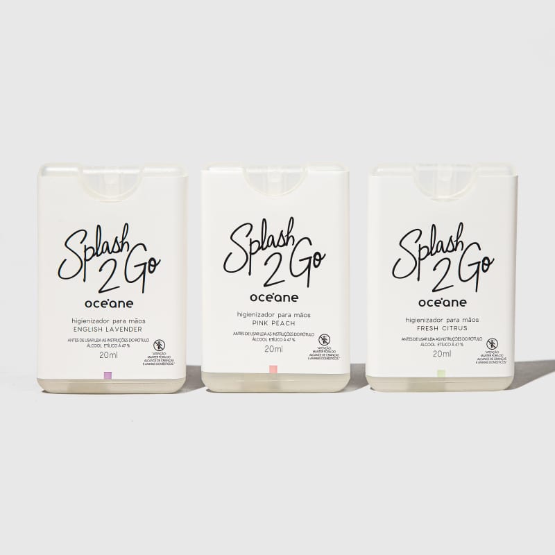 Kit Splash 2GO - Higienizador para Mãos (3 produtos)