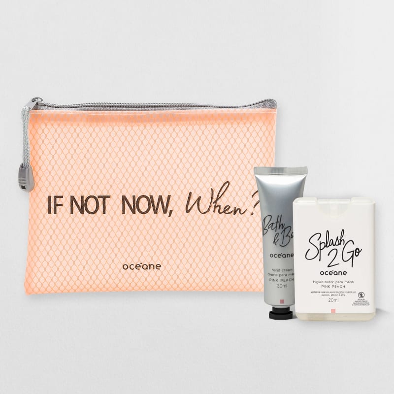Kit Nécessaire + Hand Cream + Splash 2GO Pink Peach
