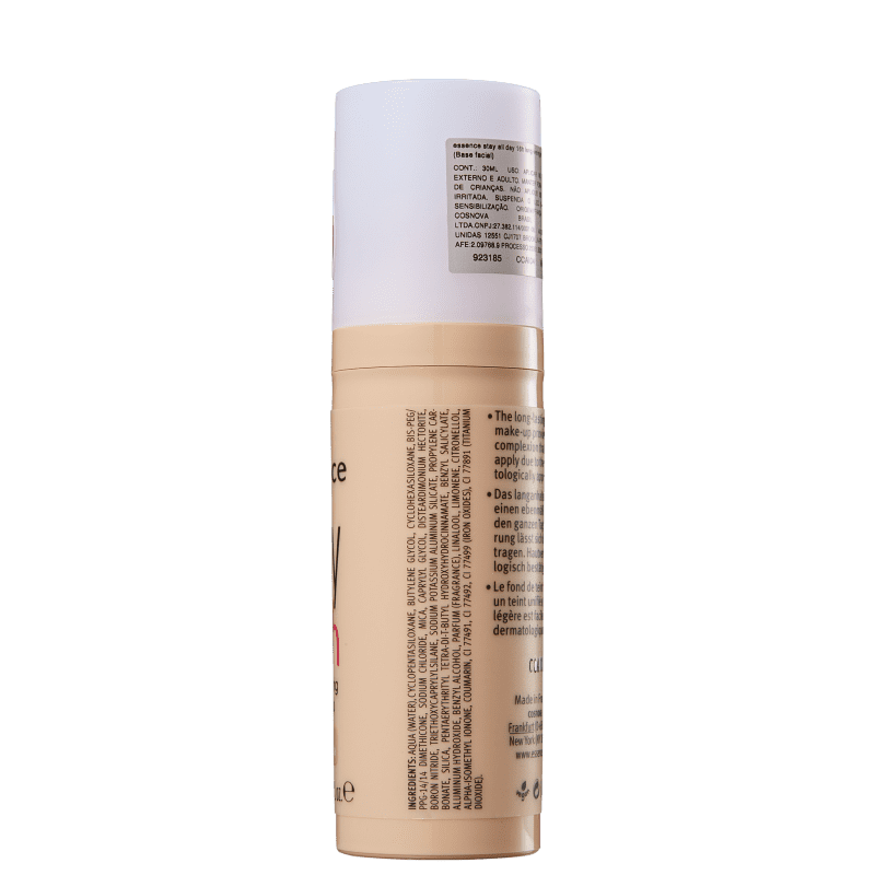 Essence Stay All Day 08 Soft Vanilla - Base Líquida 30ml