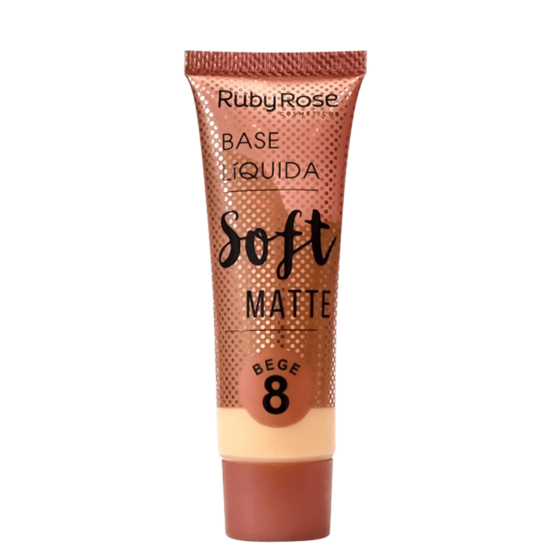 Ruby Rose Soft Matte 8 Bege - Base Líquida 29ml