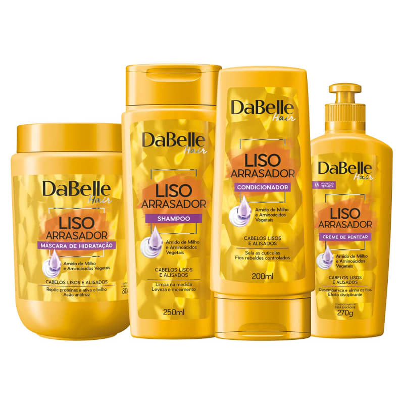 Kit DaBelle Hair Liso Arrasador (4 Produtos)