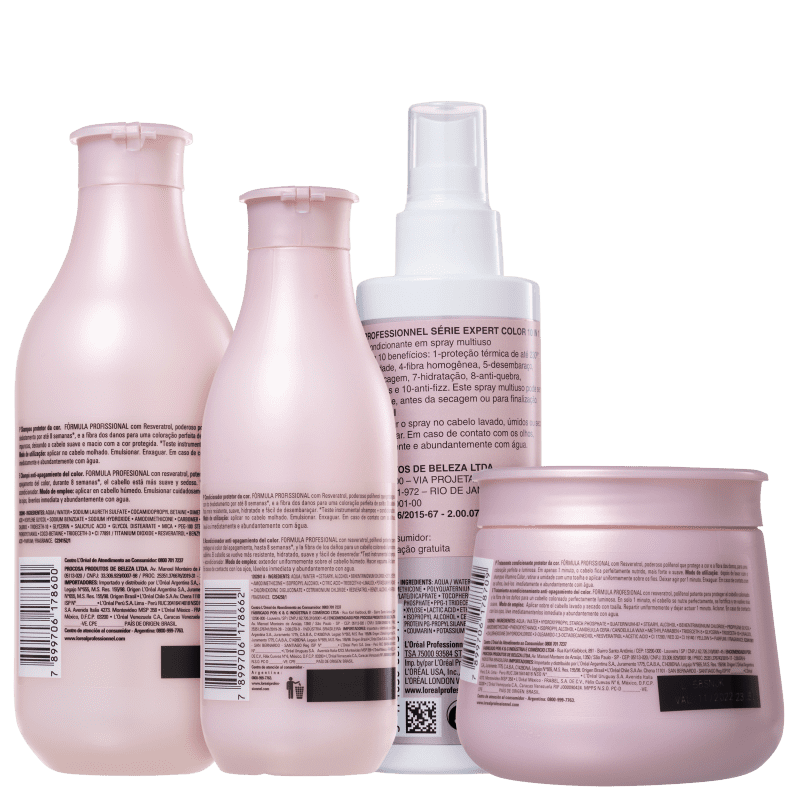 Kit L’Oréal Professionnel Serie Expert Vitamino Color Resveratrol Full (4 Produtos)