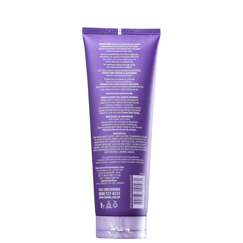 Eudora Siàge Controla a Oleosidade - Shampoo 250ml