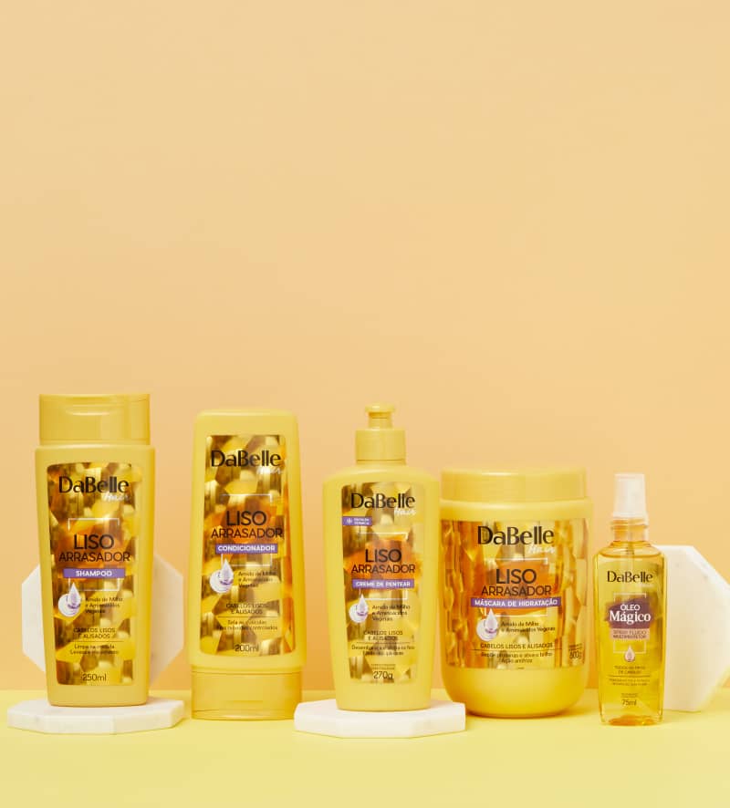 Kit DaBelle Hair Liso Arrasador Multiprotetor Full (5 Produtos)